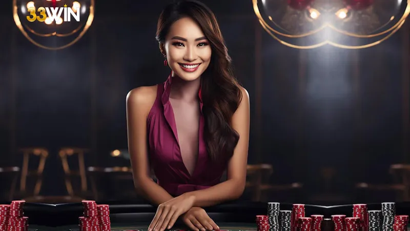 Những dealer xinh đẹp góp phần làm các ván cược tại casino 33win thêm kịch tính